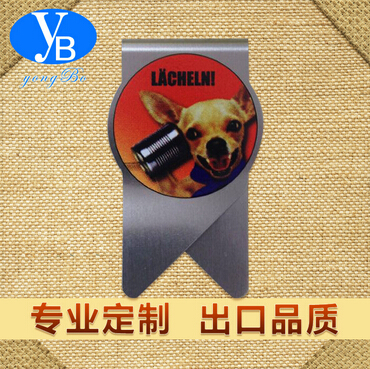 35*21金屬書簽夾創意文具錢夾紙夾美金夾定制承接外貿單
