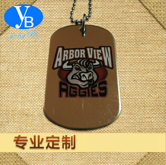 定做精美金屬狗牌 不銹鋼絲印LOGO狗牌 金屬吊牌